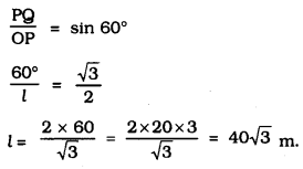 KSEEB SSLC Class 10 Maths Solutions Chapter 12 Some Applications of Trigonometry Ex 12.1 Q 5.1