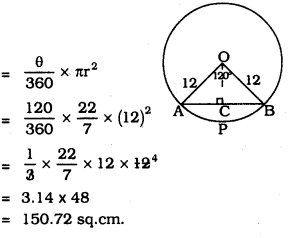 KSEEB SSLC Class 10 Maths Solutions Chapter 5 Areas Related to Circles Ex 5.2 14