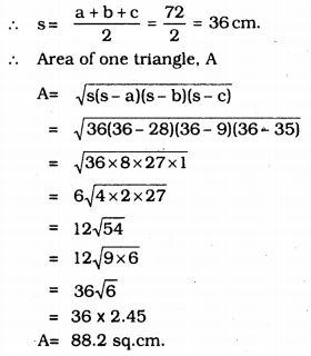 KSEEB Solutions for Class 9 Maths Chapter 8 Heron’s Formula Ex 8.2 25