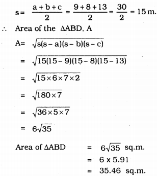 KSEEB Solutions for Class 9 Maths Chapter 8 Heron’s Formula Ex 8.2 4
