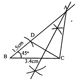 KSEEB Solutions for Class 8 Maths Chapter 12 Construction of Triangles Ex. 12.12 1