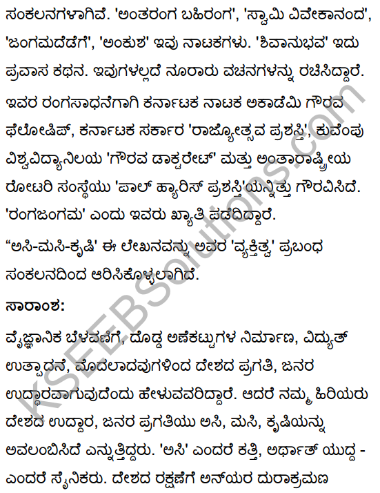 Asi Masi Krishi Summary in Kannada 3