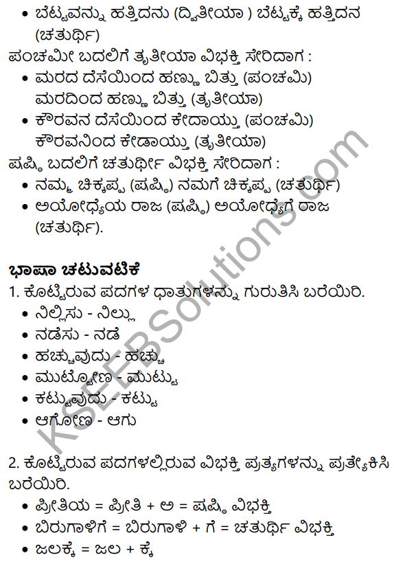 Siri Kannada Text Book Class 10 Solutions Padya Chapter 1 Sankalpa Geete 12