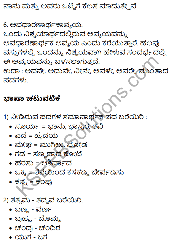 Kannada Hakki Harutide Nodidira Notes KSEEB Solution