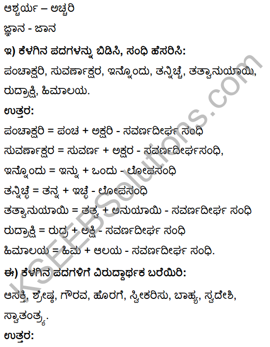 Tili Kannada Text Book Class 10 Solutions Gadya Chapter 3 Ganayogi Pandita Puttaraja Gawai 20