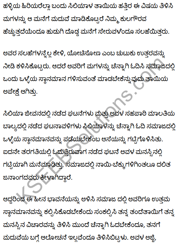 सिलिया Summary in Kannada 2