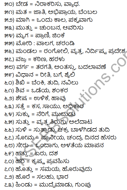 1st PUC Kannada Workbook Answers Nanartha Padagalu 3