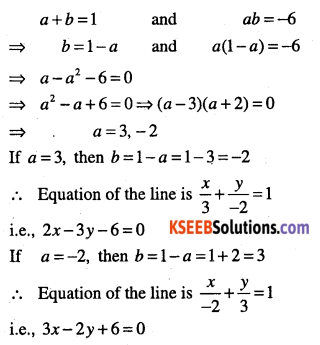 1st PUC Maths Question Bank Chapter 10 Straight Lines 108