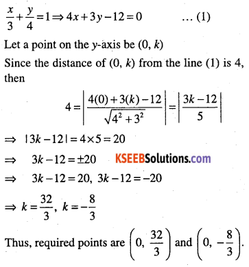 1st PUC Maths Question Bank Chapter 10 Straight Lines 109
