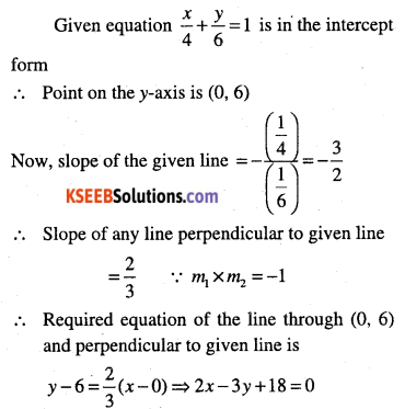 1st PUC Maths Question Bank Chapter 10 Straight Lines 113