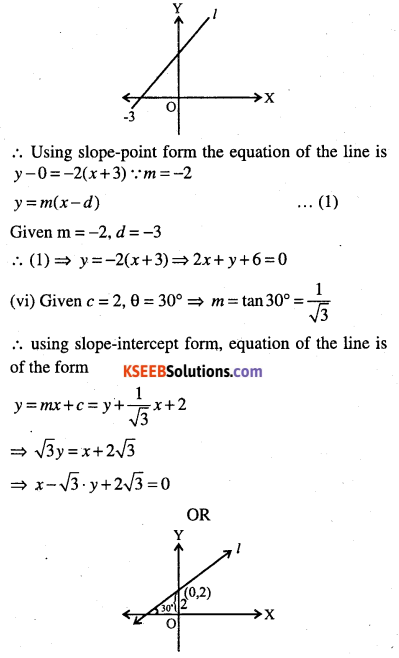 1st PUC Maths Question Bank Chapter 10 Straight Lines 51