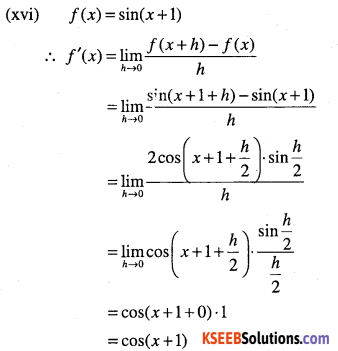 1st PUC Maths Question Bank Chapter 13 Limits and Derivatives 103