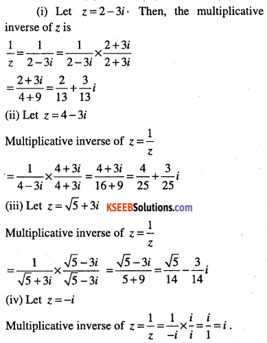1st PUC Maths Question Bank Chapter 5 Complex Numbers and Quadratic Equations 8