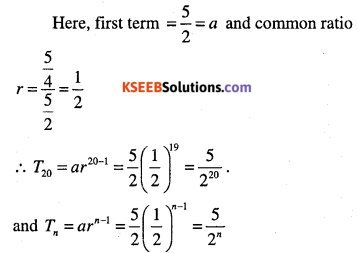 1st PUC Maths Question Bank Chapter 9 Sequences and Series 28