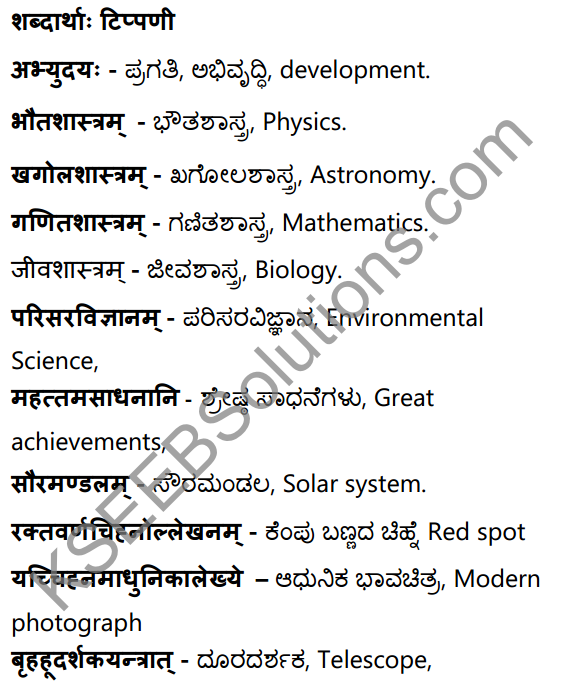 विज्ञानपथः Summary in Kannada and English 30