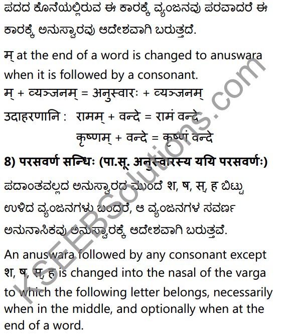 1st PUC Sanskrit Textbook Answers Vyakaran सन्धिः 18