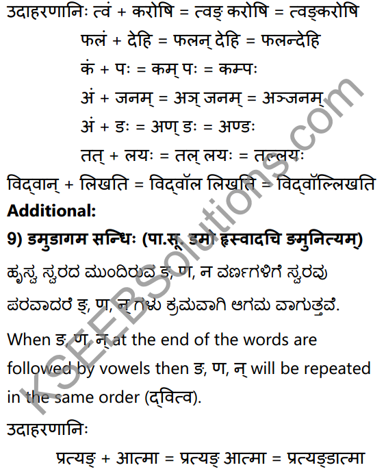 1st PUC Sanskrit Textbook Answers Vyakaran सन्धिः 19