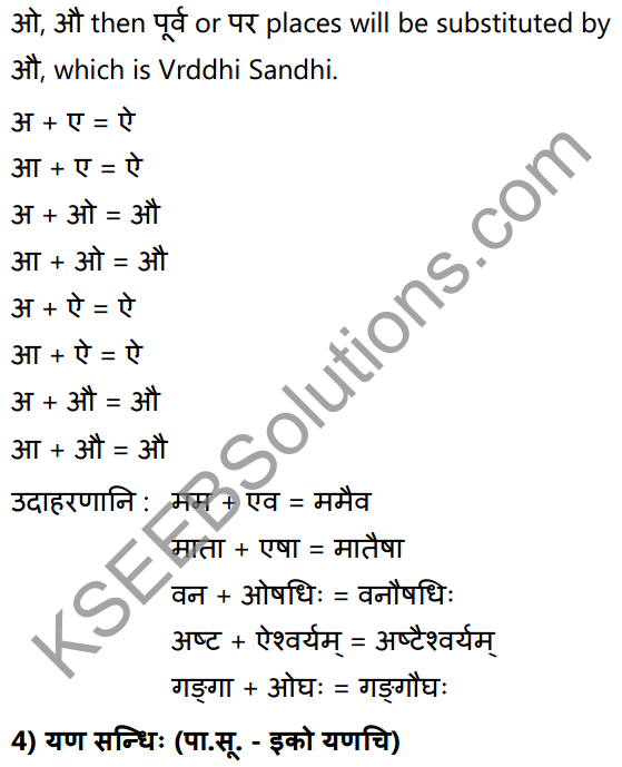 1st PUC Sanskrit Textbook Answers Vyakaran सन्धिः 7