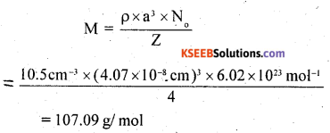 2nd PUC Chemistry Question Bank Chapter 1 The Solid State - 10