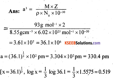 2nd PUC Chemistry Question Bank Chapter 1 The Solid State - 11