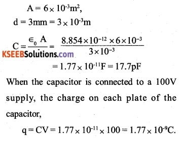 2nd PUC Physics Question Bank Chapter 2 Electrostatic Potential and Capacitance 11