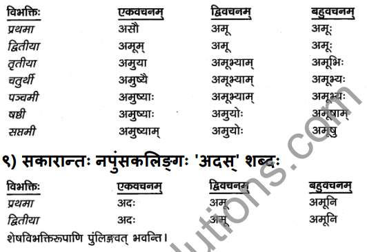 2nd PUC Sanskrit Textbook Answers Vyakaran शब्दरूपाणि 13