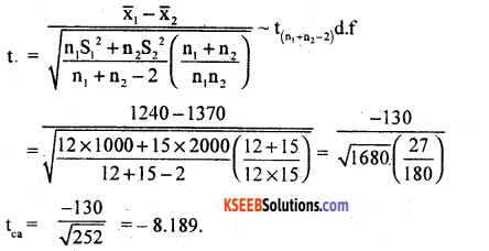 2nd PUC Statistics Model Question Paper 2 with Answers - 36