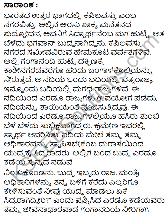 Buddhana Salahe Summary in Kannada 3