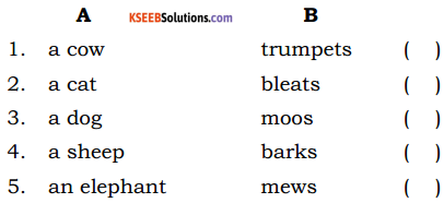 KSEEB Solutions for Class 5 English Poem Chapter 5 The Cow 1