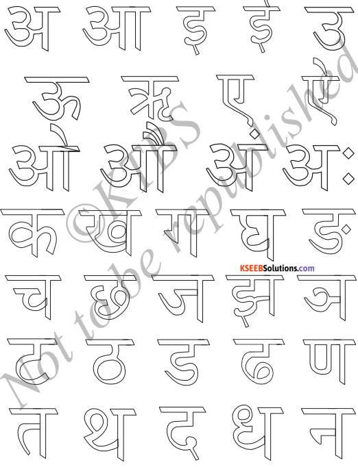 KSEEB Solutions for Class 6 Hindi Chapter 2 वर्णमाला 8