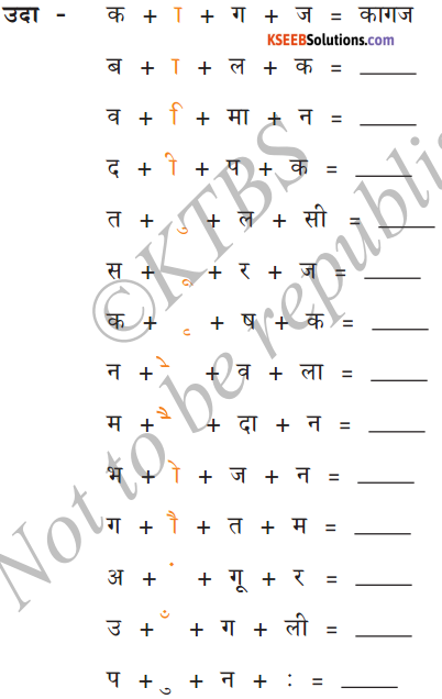 KSEEB Solutions for Class 6 Hindi Chapter 4 स्वर और उनकी मात्राएँ 16