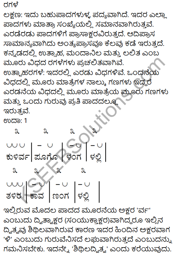 Veeralava 10th Class Kannada Notes KSEEB Solutions