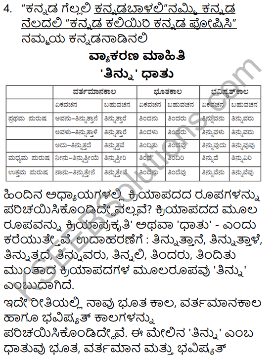 Siri Kannada Text Book Class 5 Solutions Padya Chapter 9 Bhuvaneswari 4
