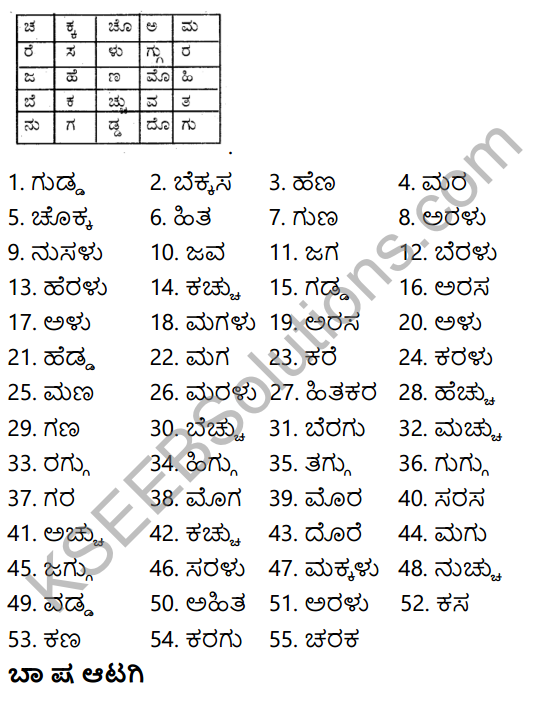 Siri Kannada Text Book Class 6 Solutions Padya Chapter 5 Hosa Balu 6