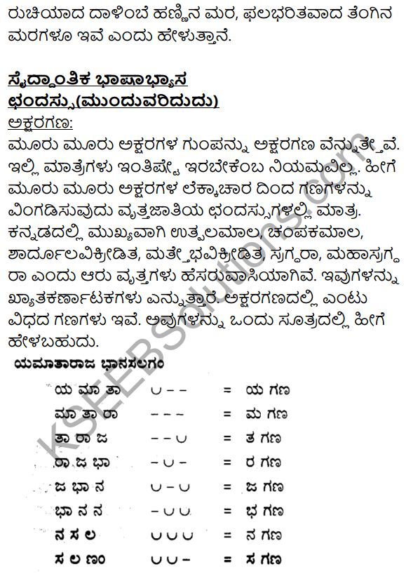 Siri Kannada Text Book Class 9 Solutions Padya Chapter 8 Kannada Naadu Nudi 8