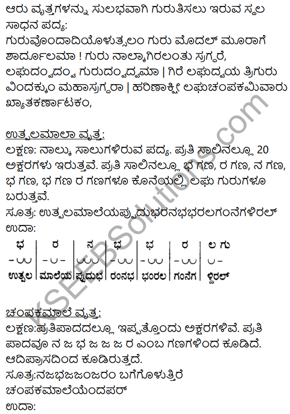 Siri Kannada Text Book Class 9 Solutions Padya Chapter 8 Kannada Naadu Nudi 9