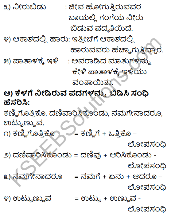 Tili Kannada Text Book Class 9 Solutions Padya Chapter 3 Avaru Mattu Naavu 8