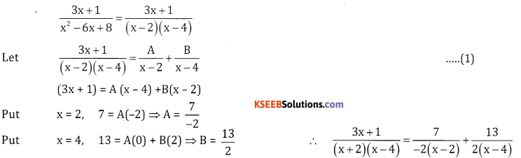 2nd PUC Basic Maths Question Bank Chapter 5 Partial Fractions Ex 5.2 - 9