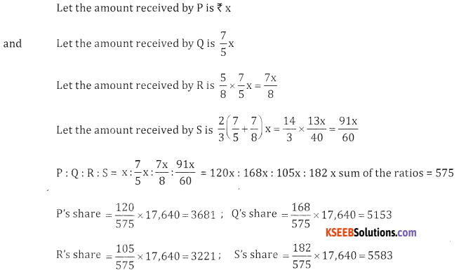 2nd PUC Basic Maths Question Bank Chapter 7 Ratios and Proportions Ex 7.1 - 9