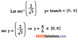 2nd PUC Maths Question Bank Chapter 2 Inverse Trigonometric Functions Ex 2.1 8