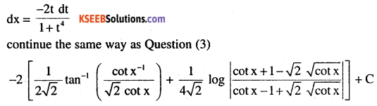 2nd PUC Maths Question Bank Chapter 7 Integrals Miscellaneous Exercise 72