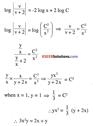 2nd PUC Maths Question Bank Chapter 9 Differential Equations Ex 9.5.23
