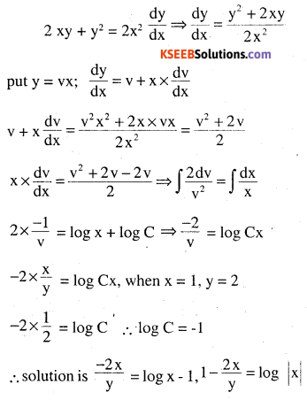 2nd PUC Maths Question Bank Chapter 9 Differential Equations Ex 9.5.27