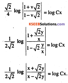 2nd PUC Maths Question Bank Chapter 9 Differential Equations Ex 9.5.9