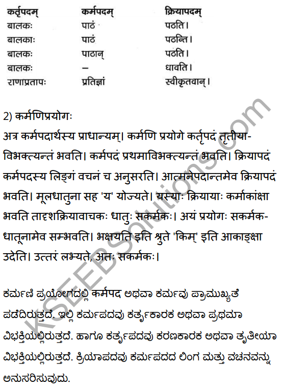 2nd PUC Sanskrit Textbook Answers Vyakaran प्रयोगाः 3