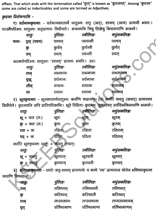 2nd PUC Sanskrit Workbook Answers परिशिष्टभागः 9