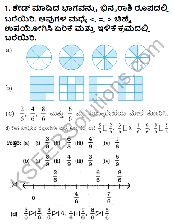 KSEEB Solutions for Class 6 Maths Chapter 7 Binnarashigalu Ex 7.4 1