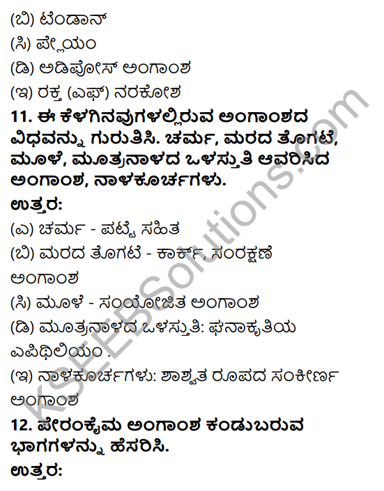 KSEEB Solutions for Class 9 Science Chapter 6 Amgansagalu 9