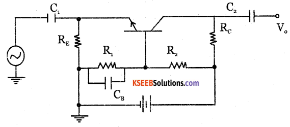 2nd PUC Electronics Question Bank Chapter 3 Transistor Amplifiers 24