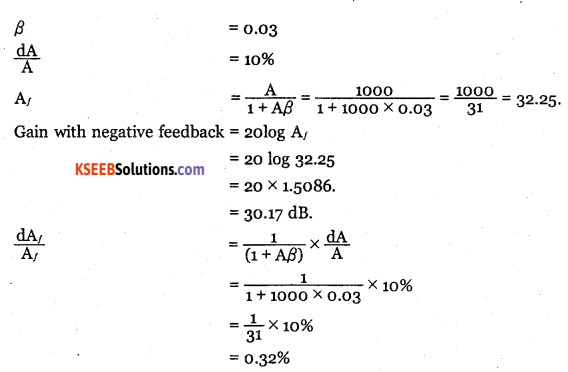 2nd PUC Electronics Question Bank Chapter 4 Feedback in Amplifiers 23
